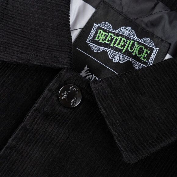 Beetlejuice X Welcome Skateboards Sandworm Embroidered Corduroy Coaches Jacket L - Picture 10 of 12